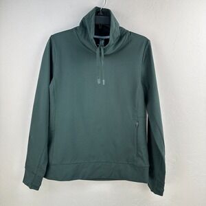FWD Sweatshirt Womens M‎ Green Cowl Neck Drawstring Pullover Athleisure Training